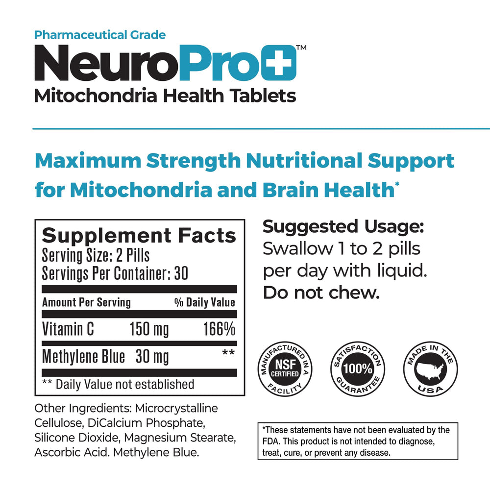 Close-up of NeuroPro+ tablets