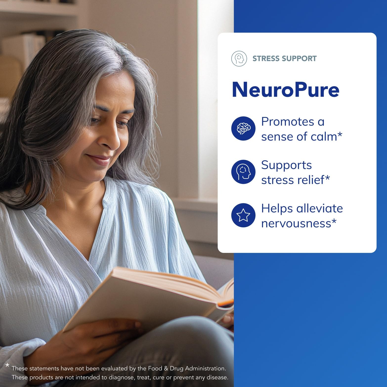 NeuroPure ingredients list featuring 5-HTP and DL-phenylalanine