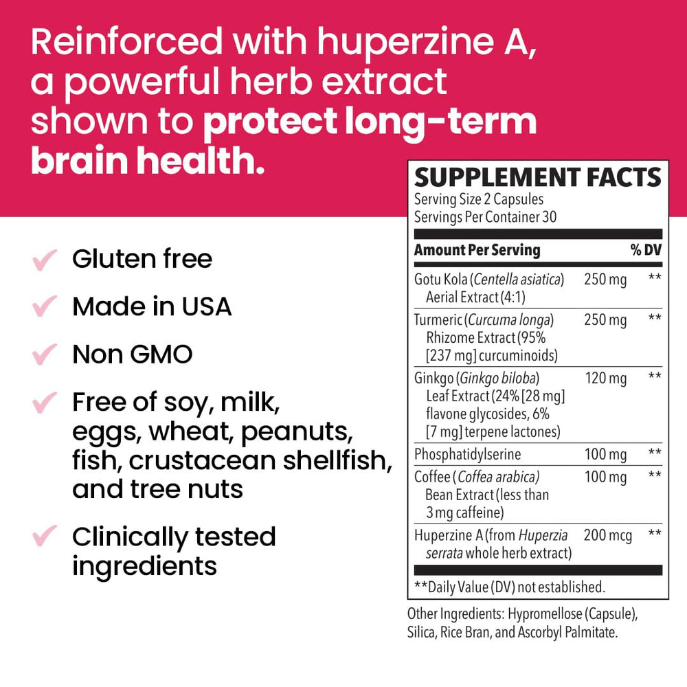 Brain health benefits and cognitive support with NeuroQ