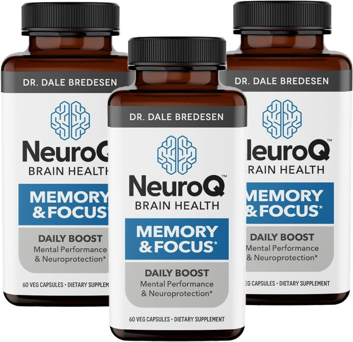 NeuroQ Memory & Focus bottle – front view