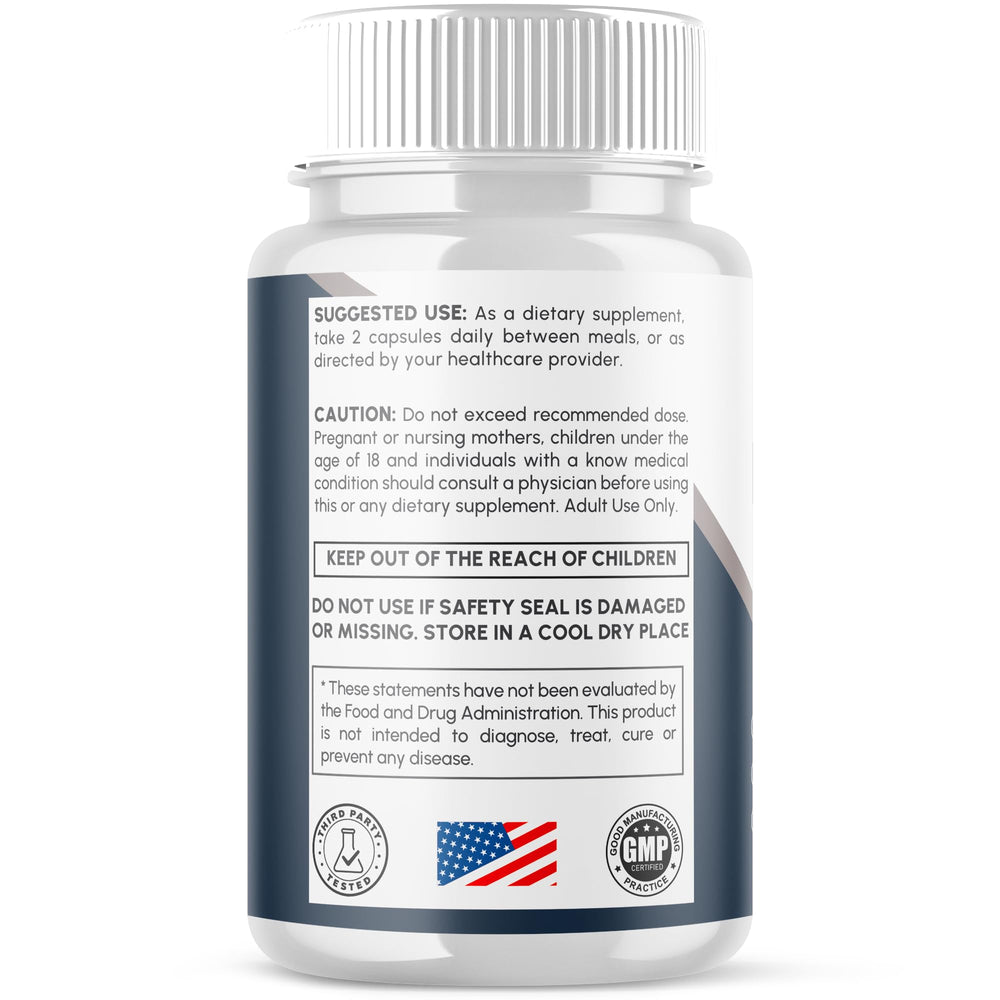 Neurosilence bottle showing label and capsule contents