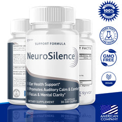 Side view of Neurosilence Capsules bottle