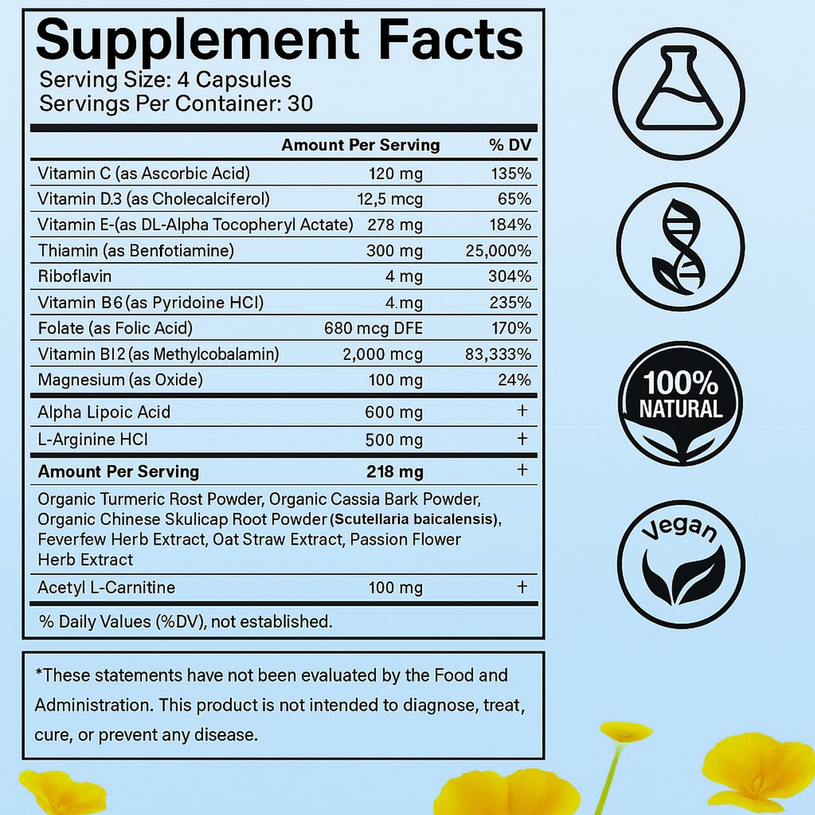 Close-up of Neurovital Capsules showing texture