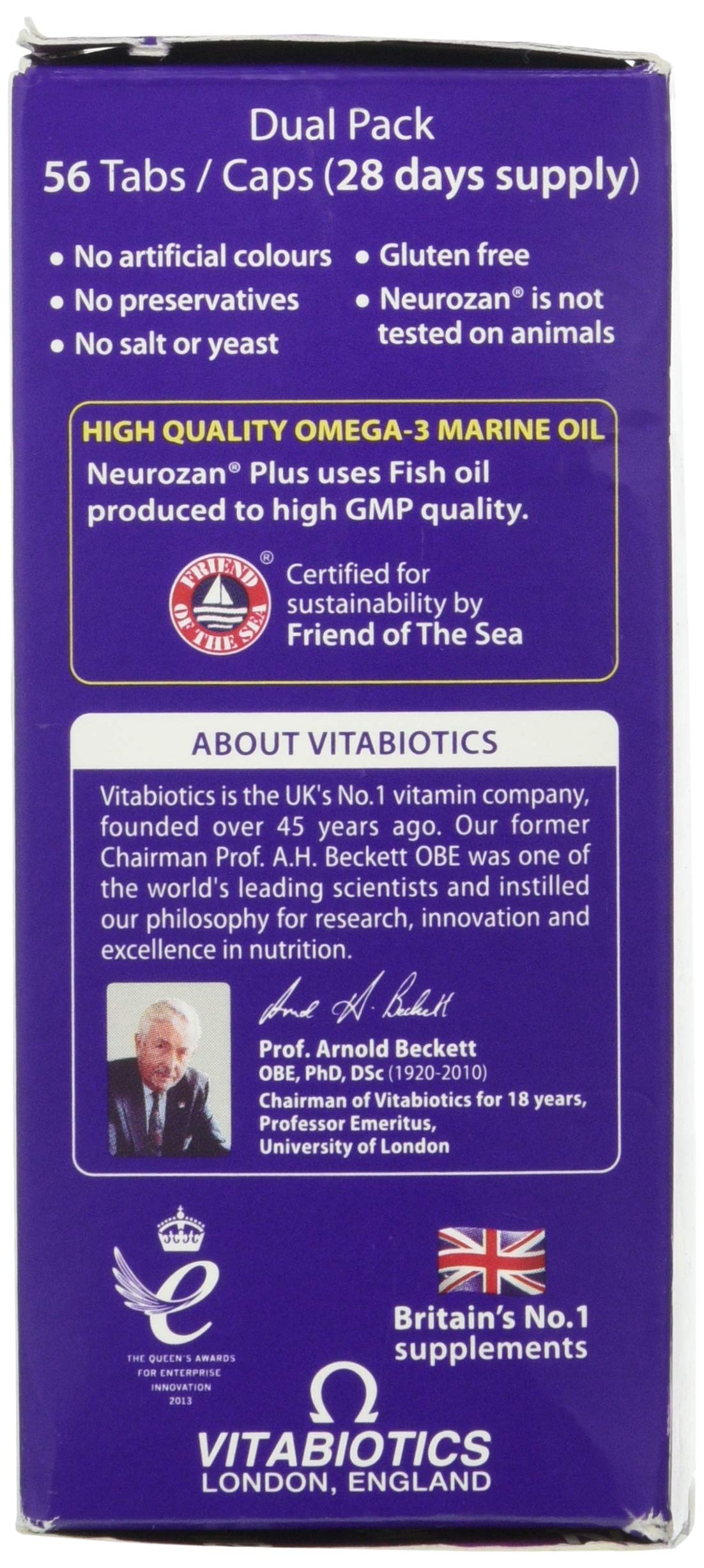Neurozan Plus packaging highlighting brain health ingredients
