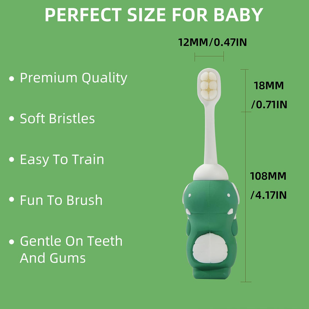 Wide-head toddler toothbrush in bright yellow for ages 2-4