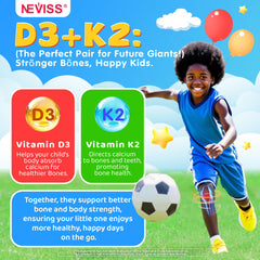 Nutrition facts for Neviss kids gummies
