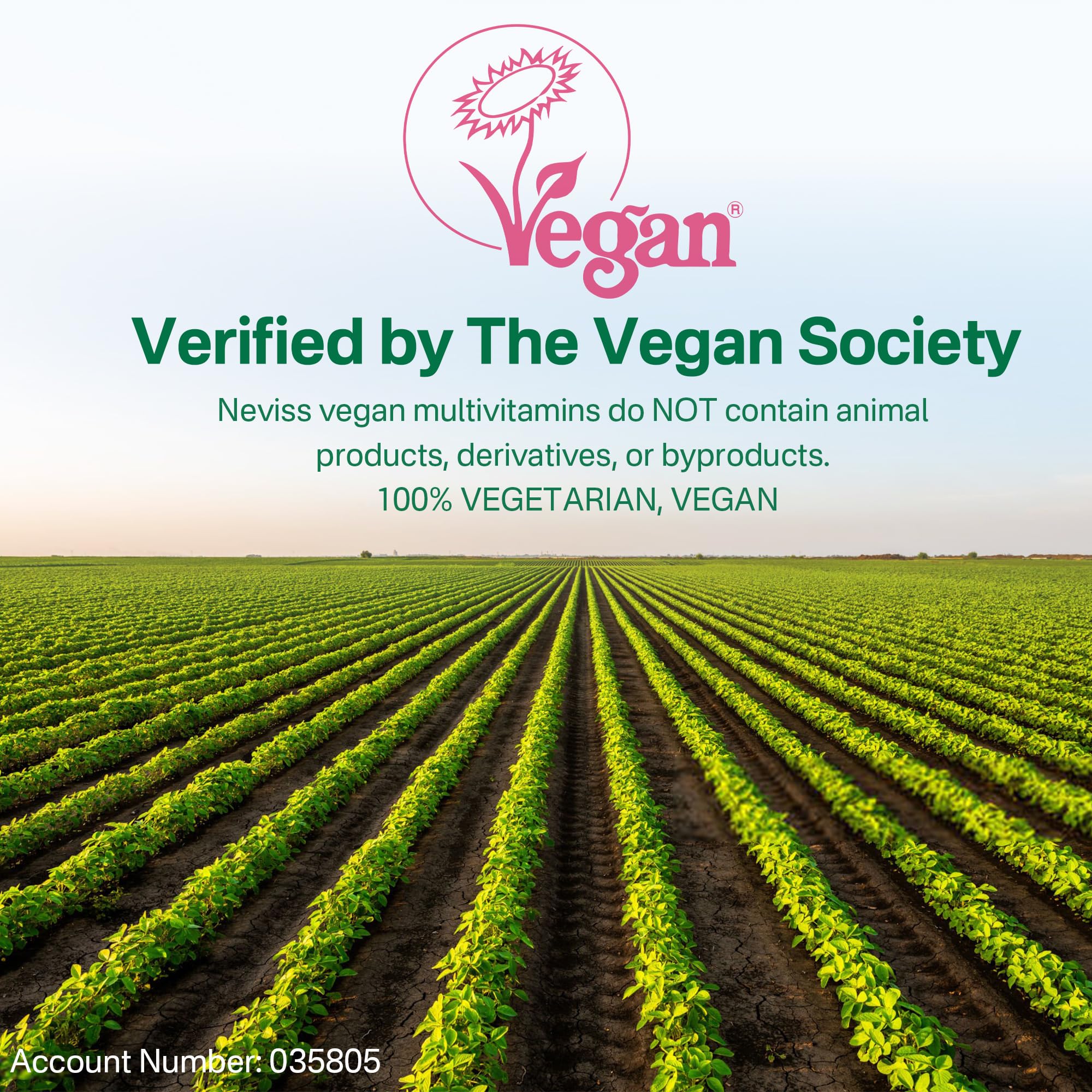 Vitamin B12, D3, and K2 content in NEVISS vegan multivitamin