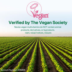 Vitamin B12, D3, and K2 content in NEVISS vegan multivitamin