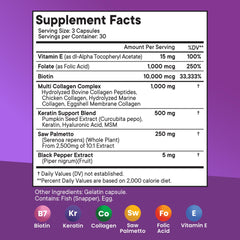 New Age Biotin Collagen Keratin bottle packaging