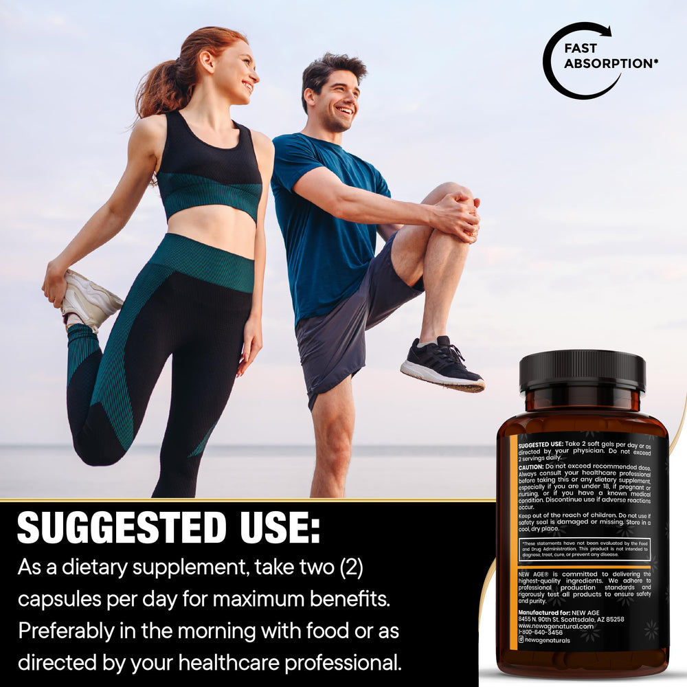 Premium cold-pressed black seed oil softgels arranged on white background