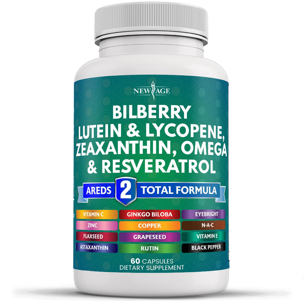 NEW AGE Eye Health Vitamins bottle front view