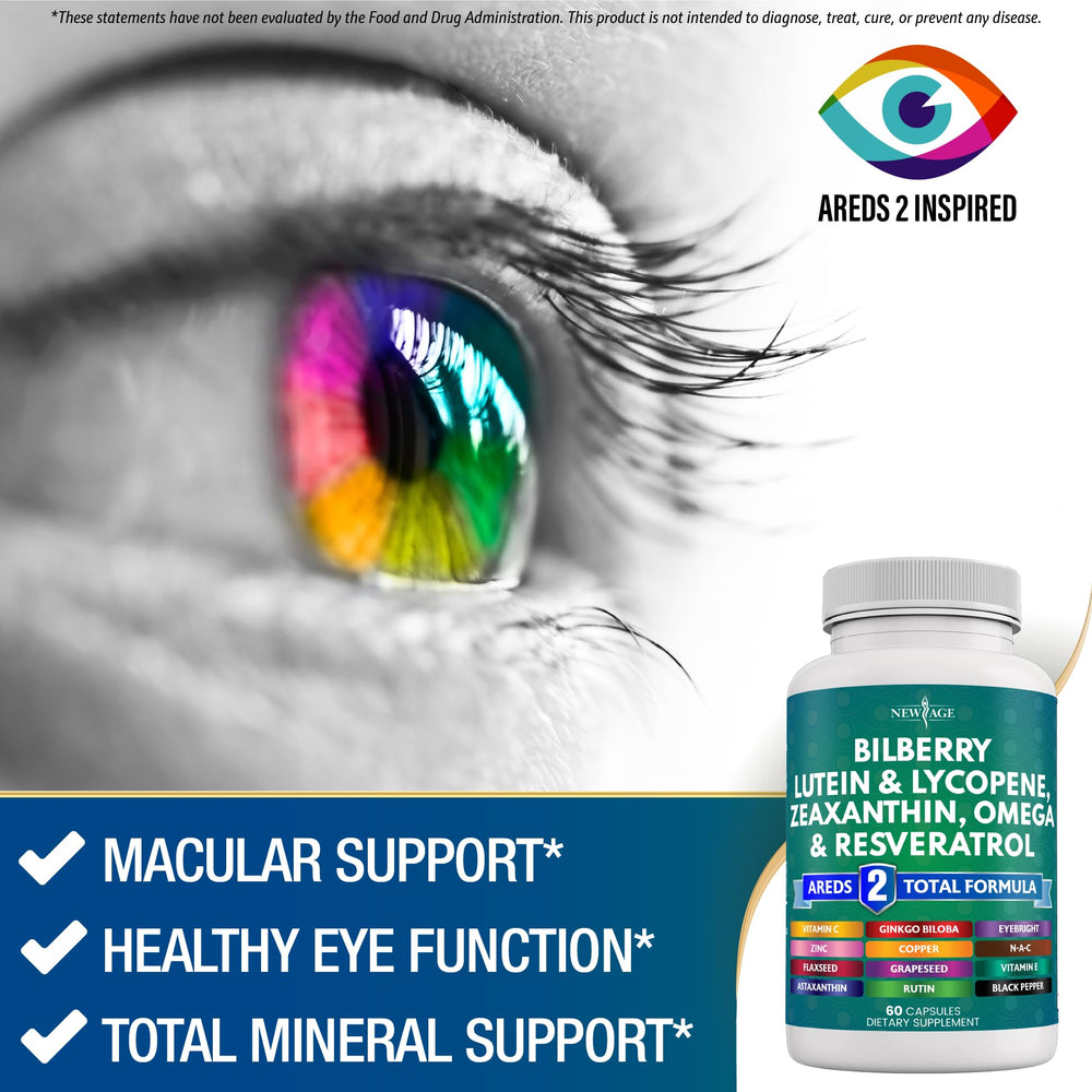Lutein and Zeaxanthin eye vitamins ingredients display