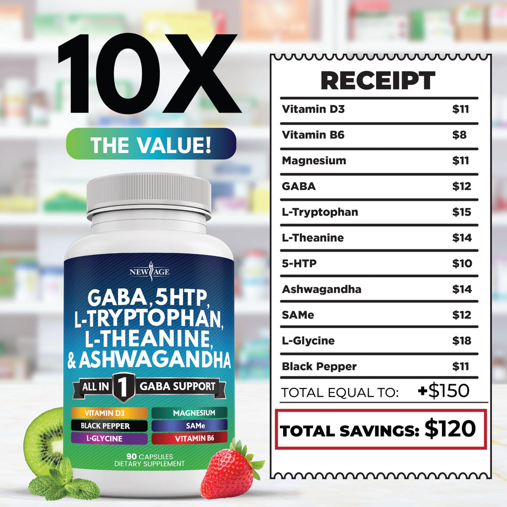 Daily use guide for the New Age GABA All-in-One supplement.