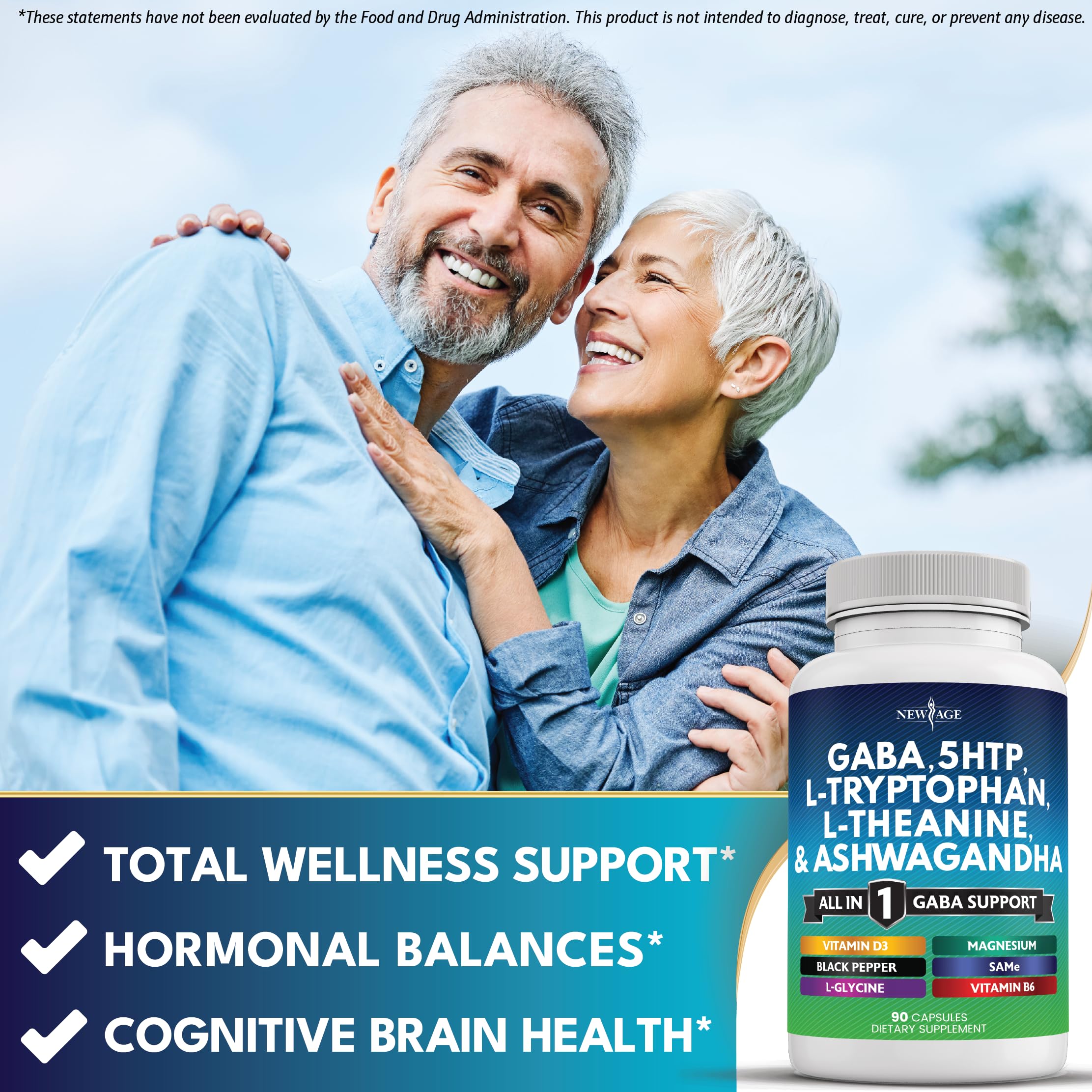 Ingredient dashboard visualization for New Age GABA All-in-One.