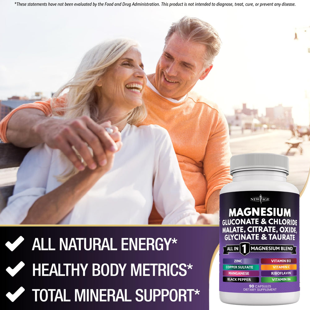 Capsules of New Age Magnesium supplement