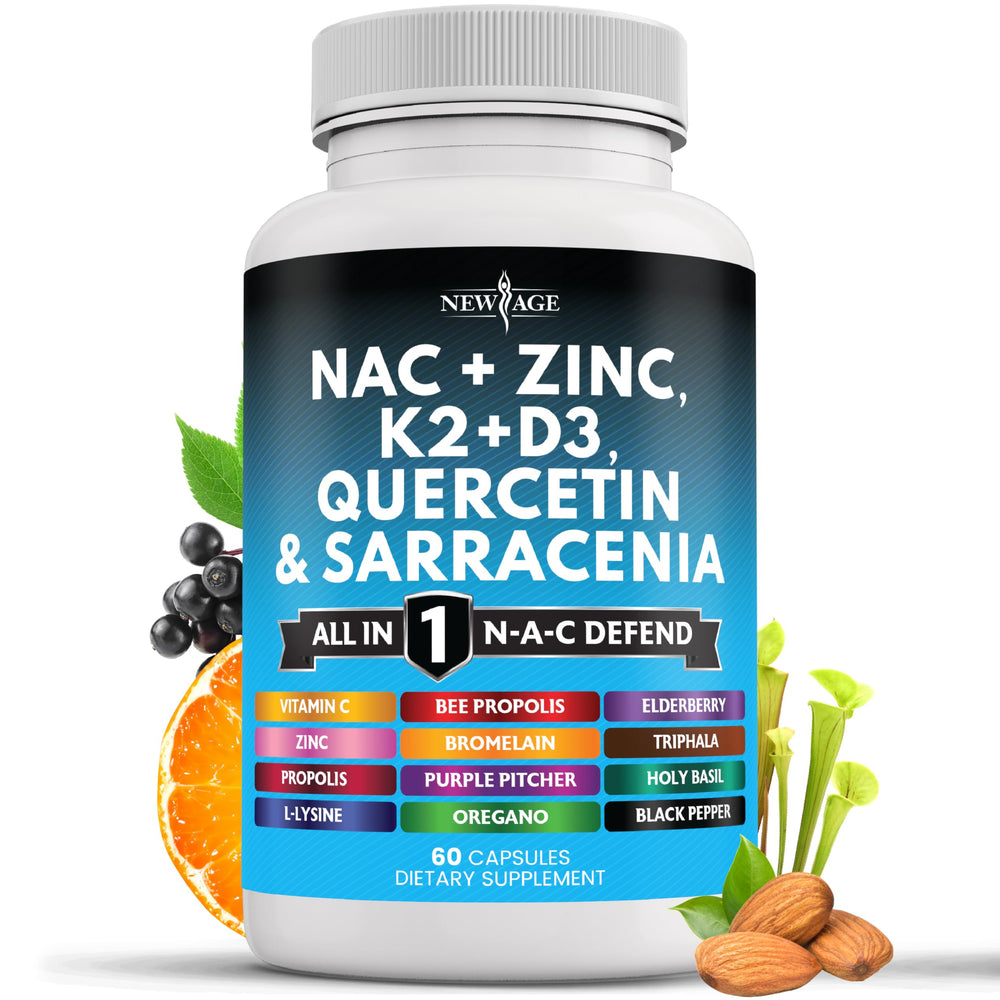 Front bottle of NEW AGE NAC supplement