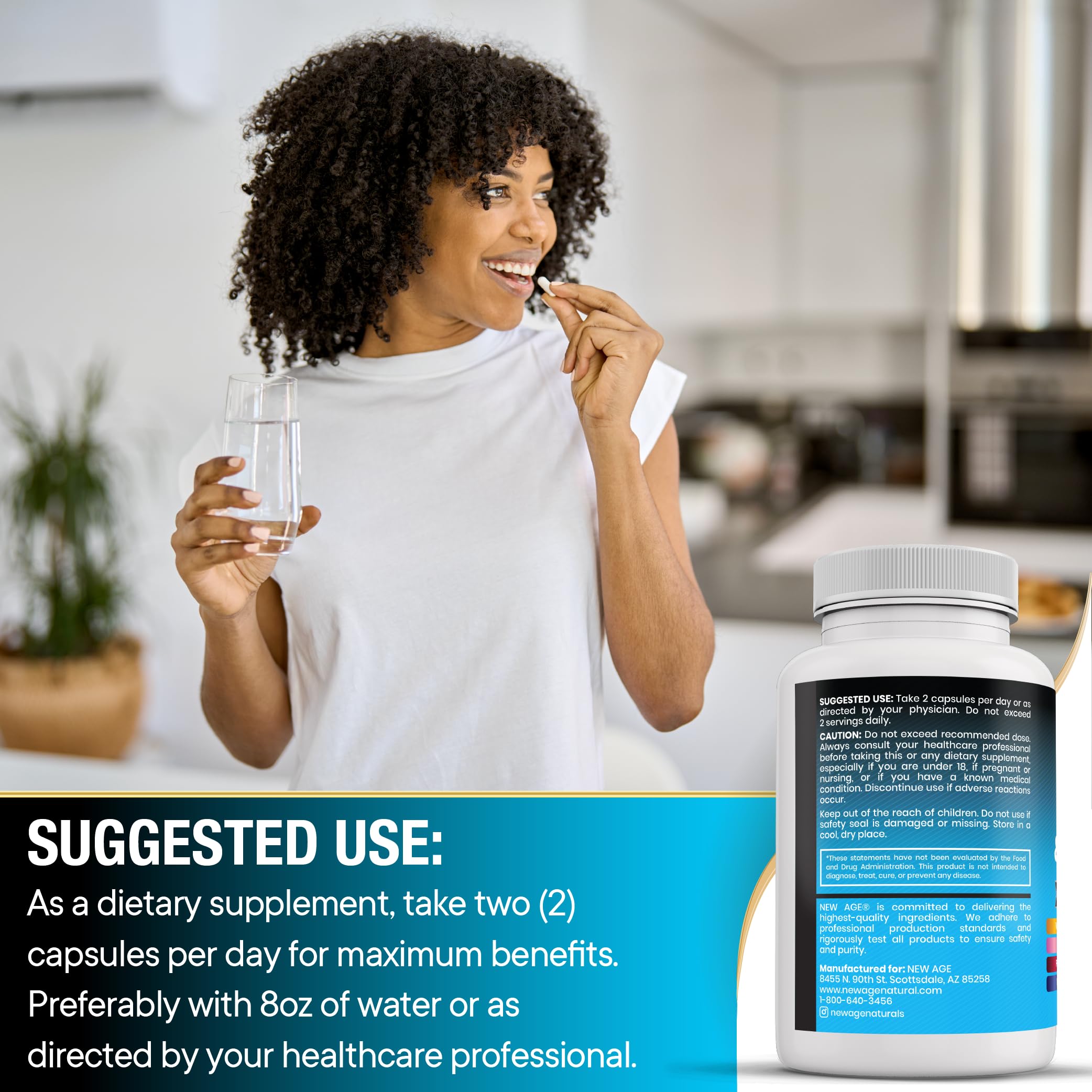 Made in USA, Non-GMO and third-party tested label