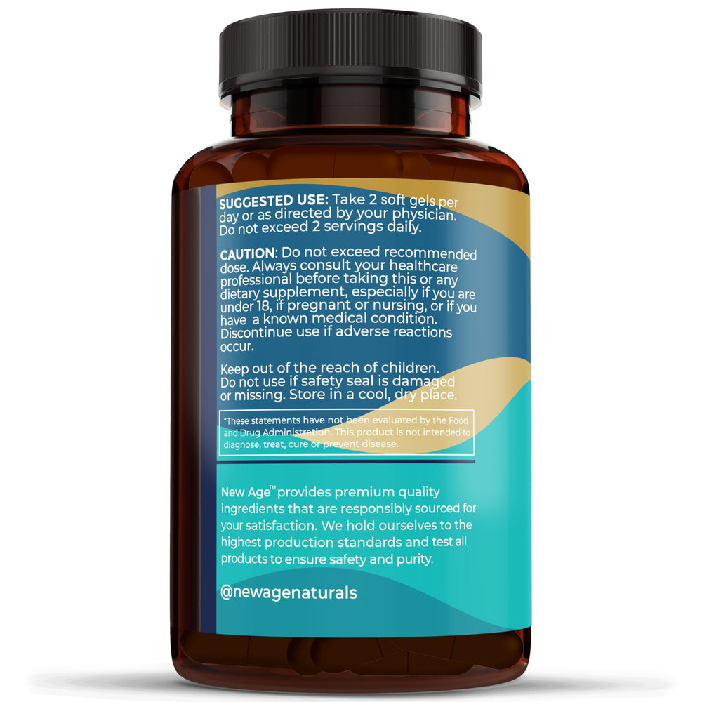 Packaging showing 30-day supply and 90 softgels