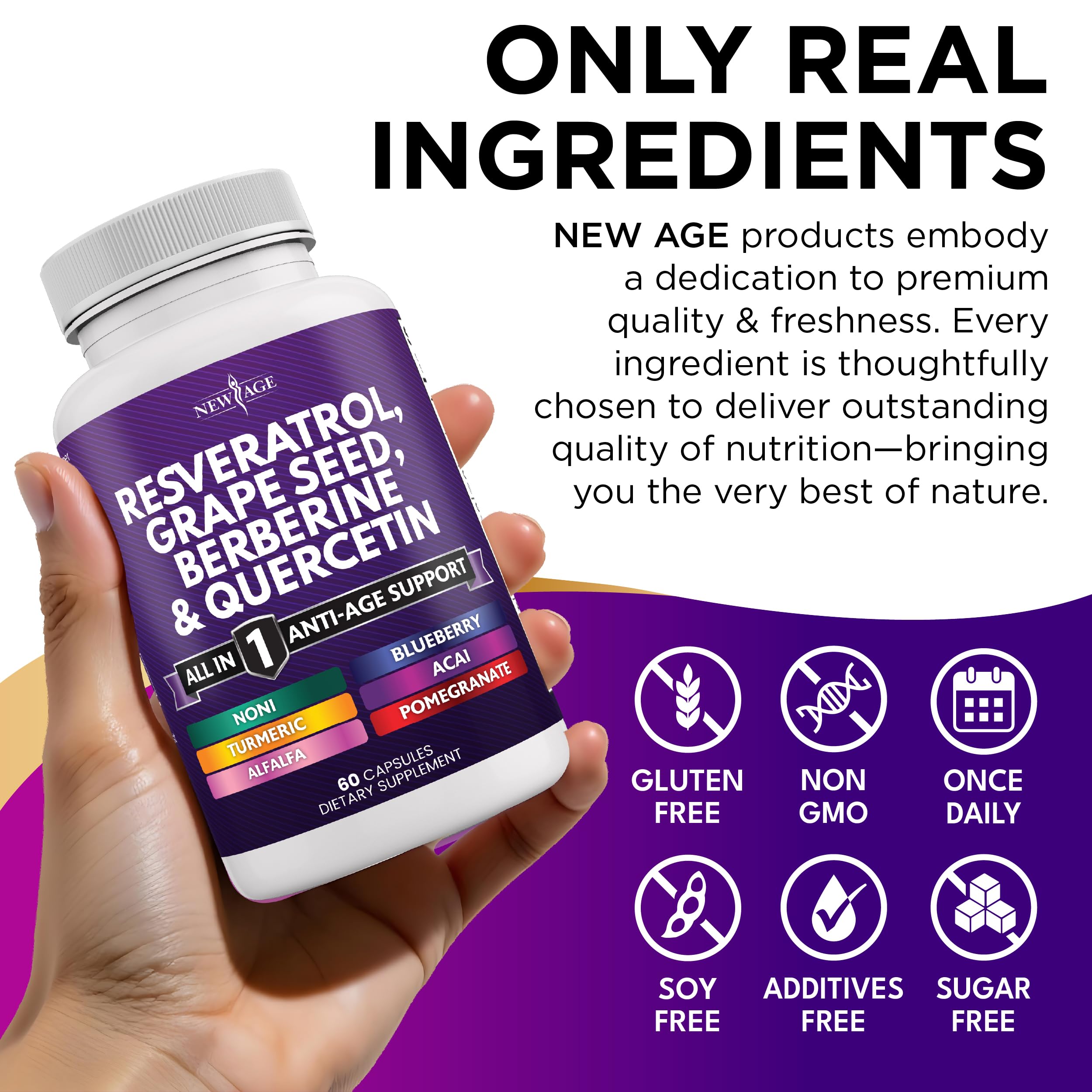 N-Acetyl Cysteine and Acai extract visuals in the formula