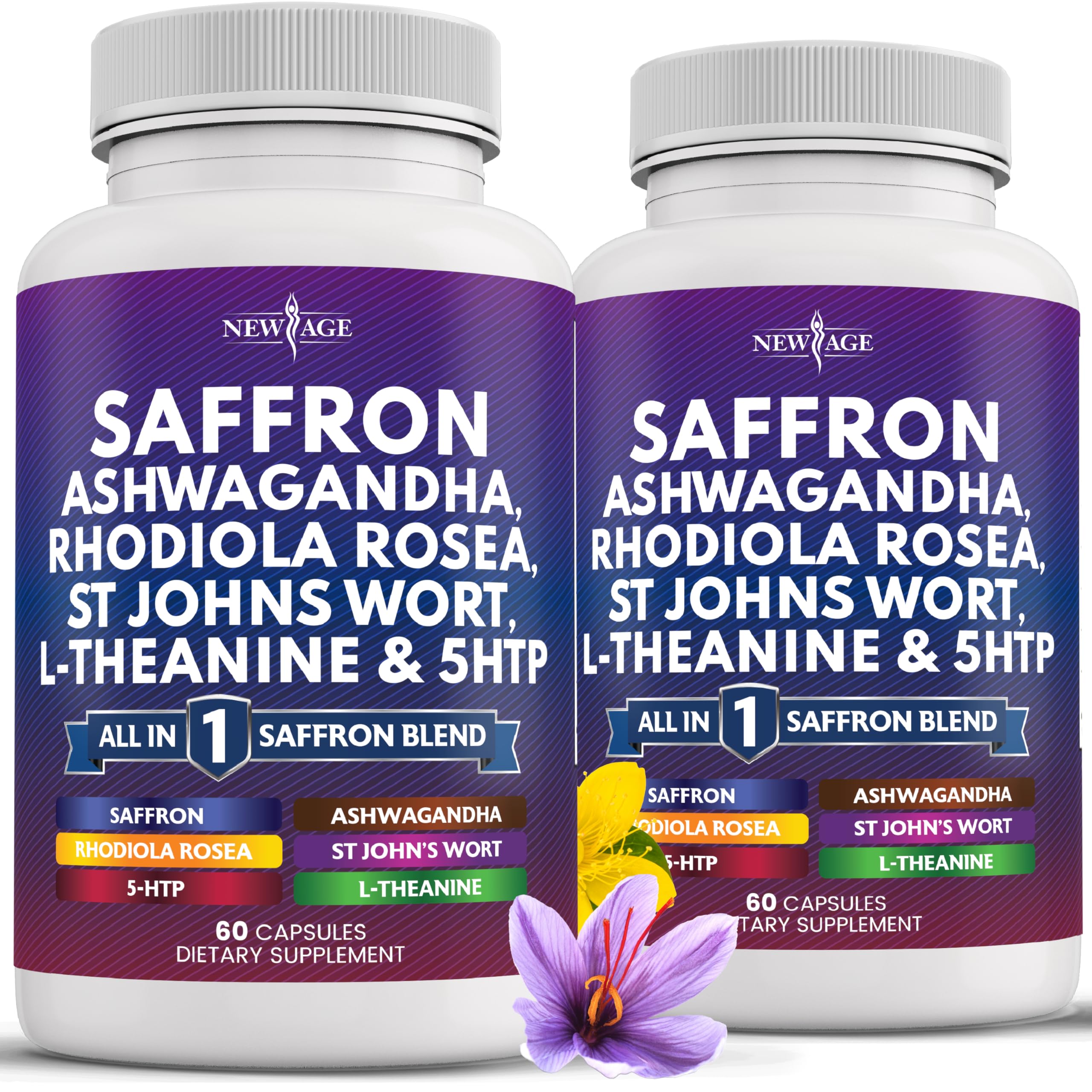Hero image of NEW AGE Saffron Supplement with Ashwagandha