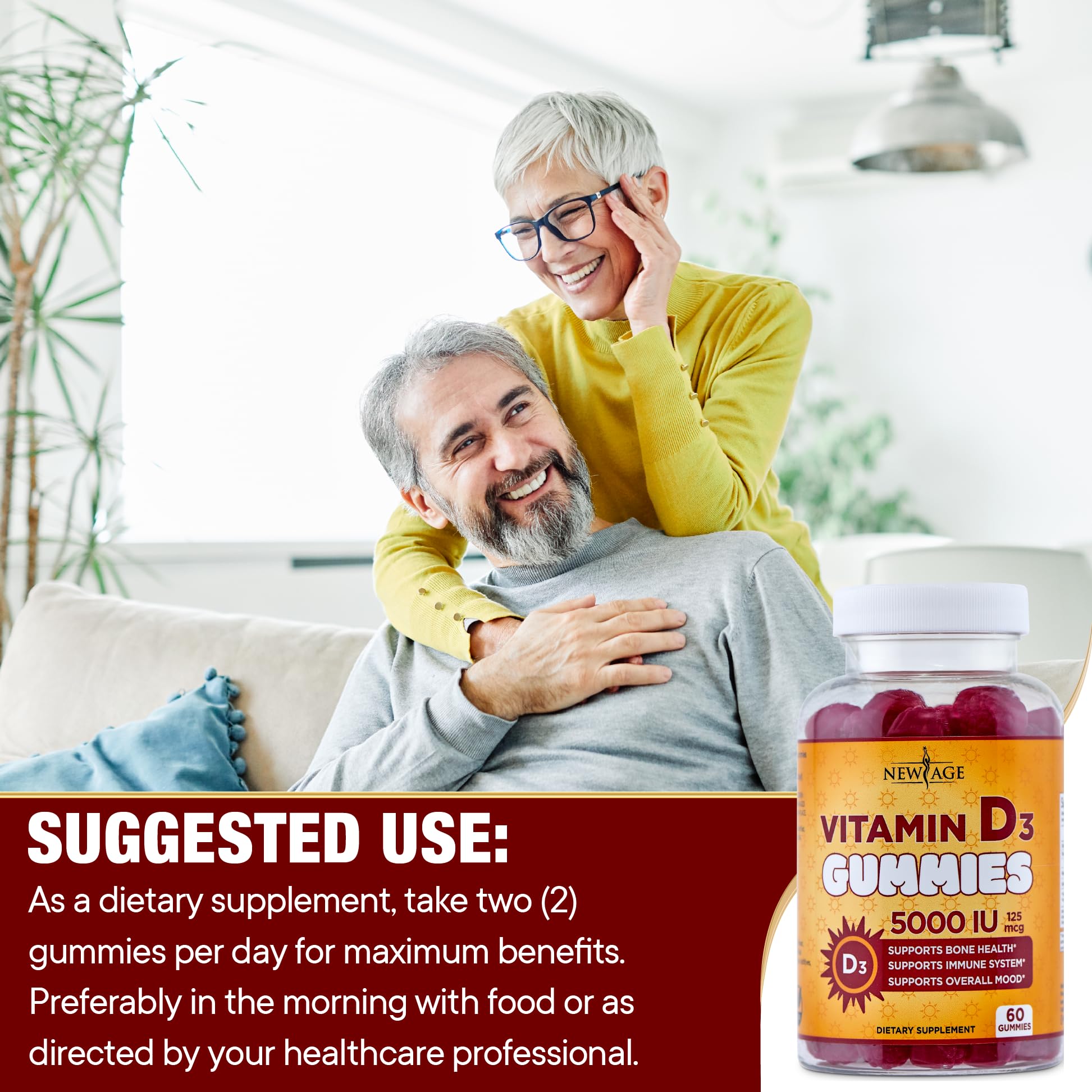 USA-made badge for NEW AGE Vitamin D3 Gummies