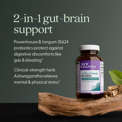 Bottle with capsules of De-Stress Probiotics