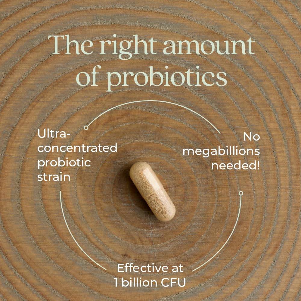 Supplement facts panel of All-Flora De-Stress Probiotic