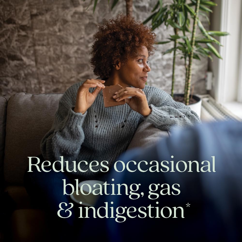 Illustration showing five digestive enzymes included in All-Flora