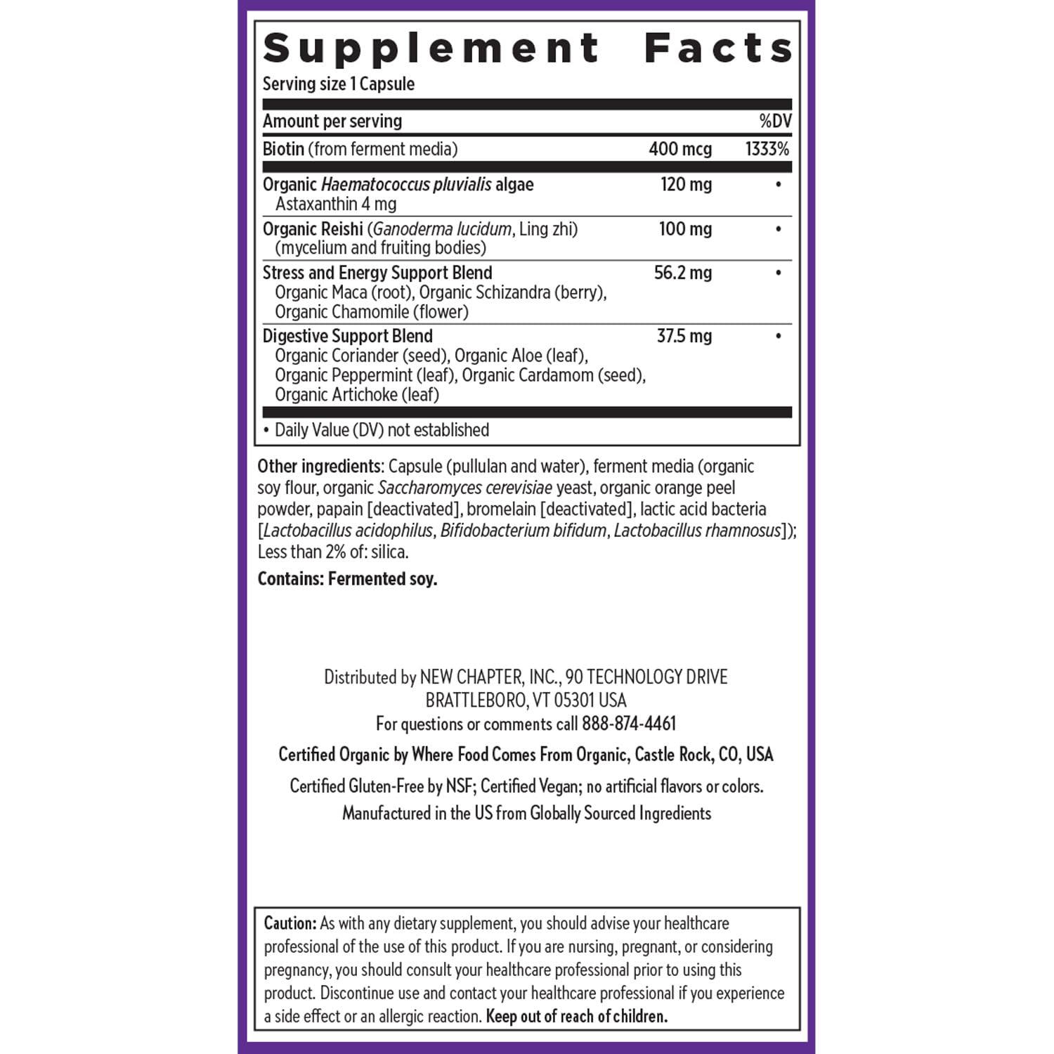 Daily dosage bottle showing one tablet per day