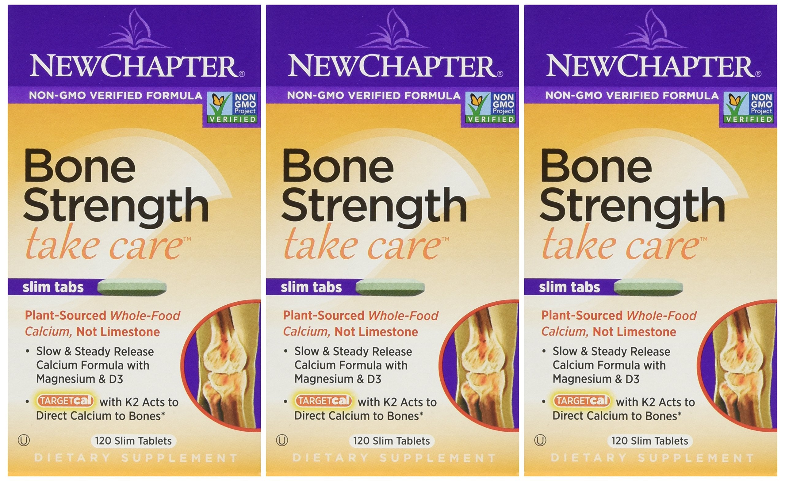 New Chapter Bone Strength Take Care 120 Tabs bottle front view