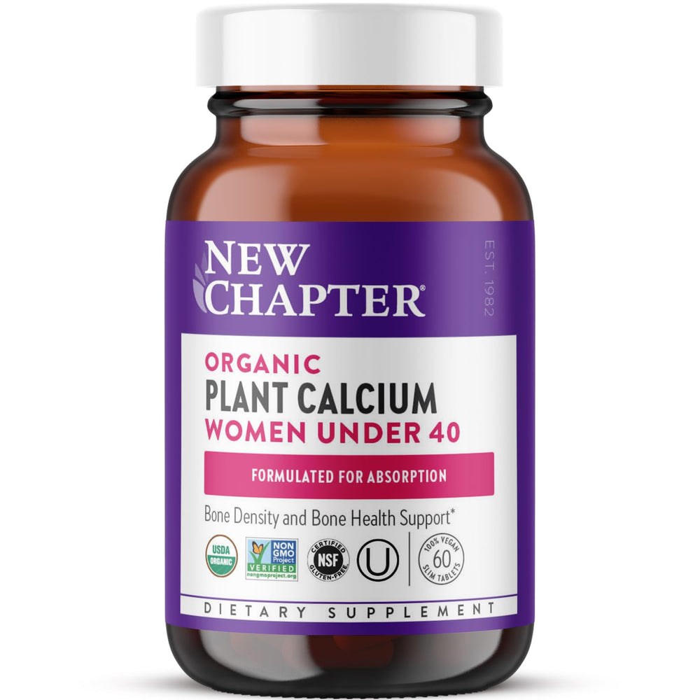 New Chapter Organic Plant Calcium bottle for women under 40
