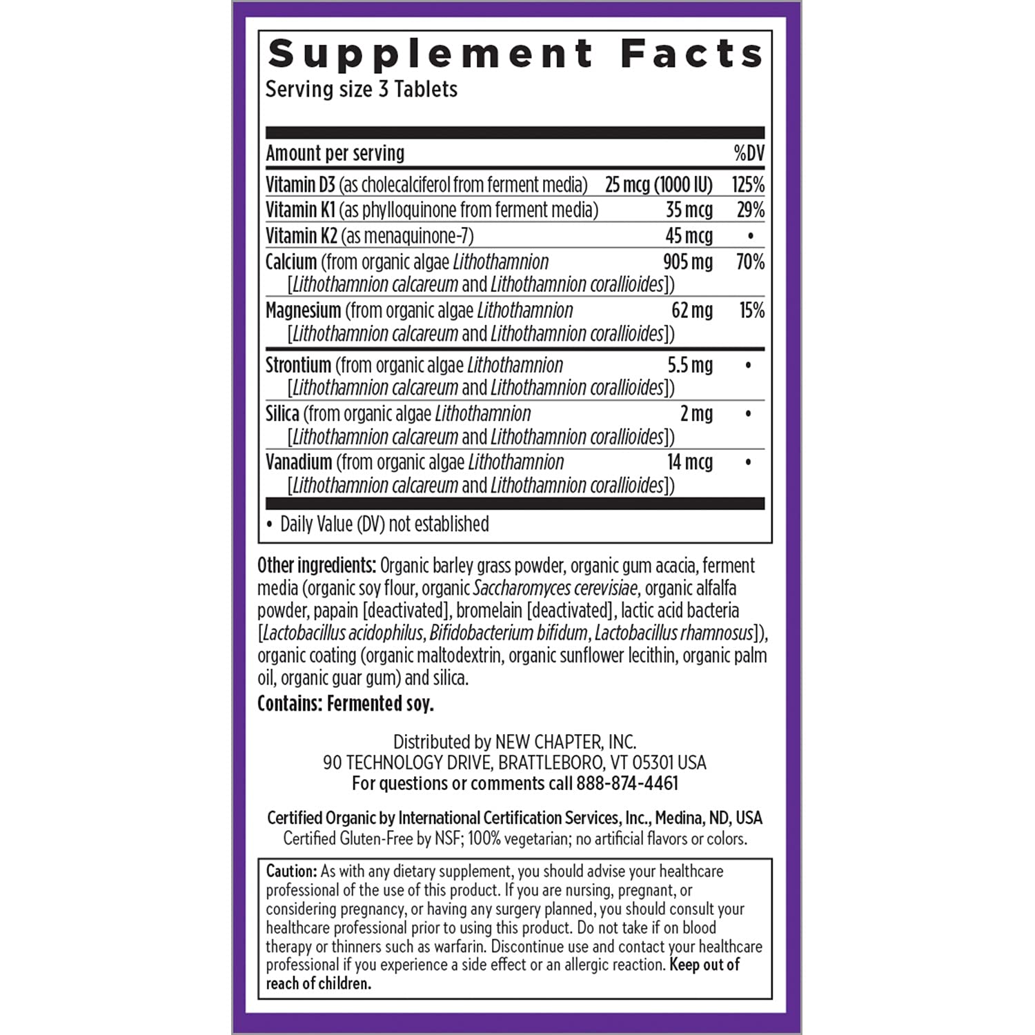 Graphic illustrating Vitamin D3, Vitamin K2, Magnesium and 70 whole-food minerals