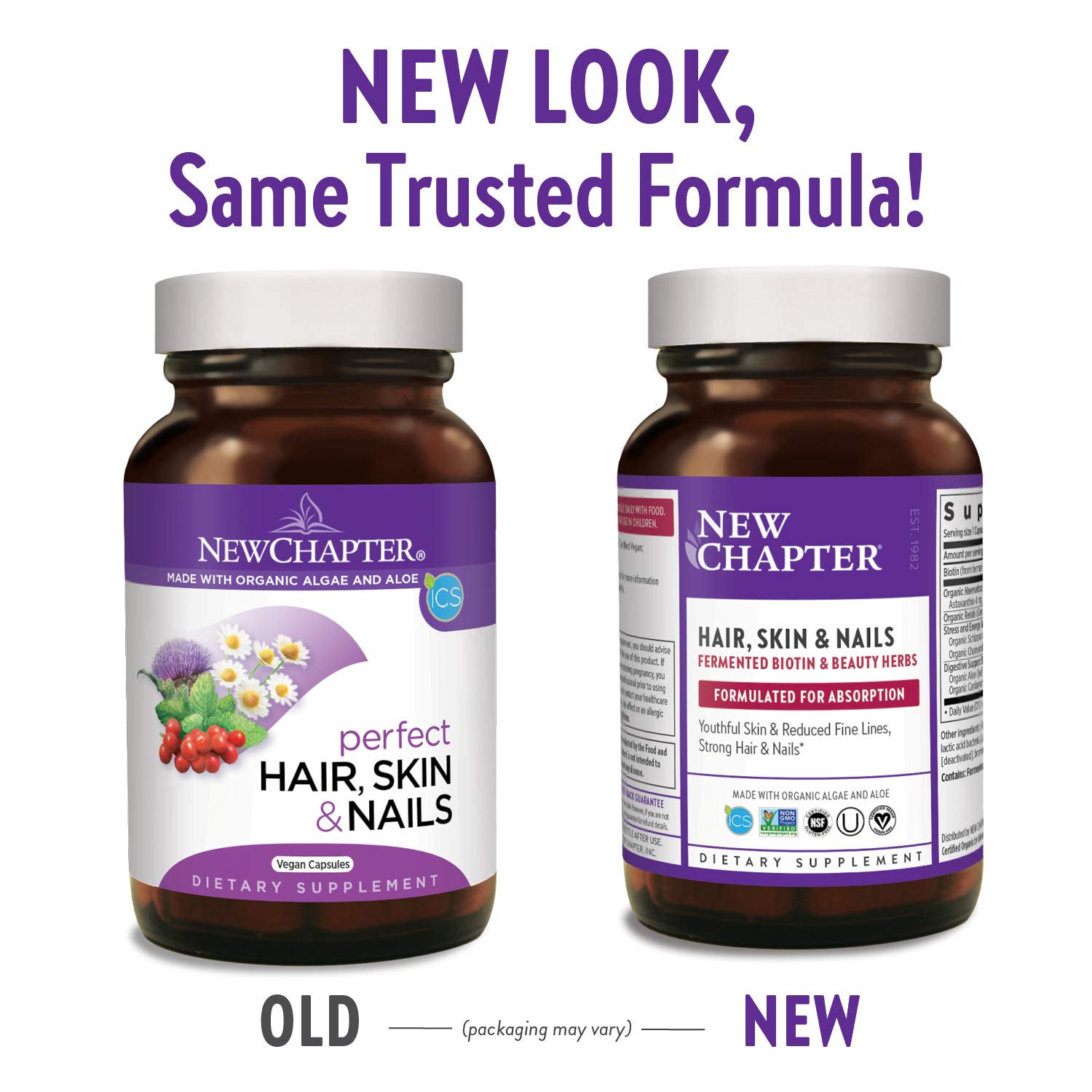 Infographic comparing fermented vs non-fermented biotin