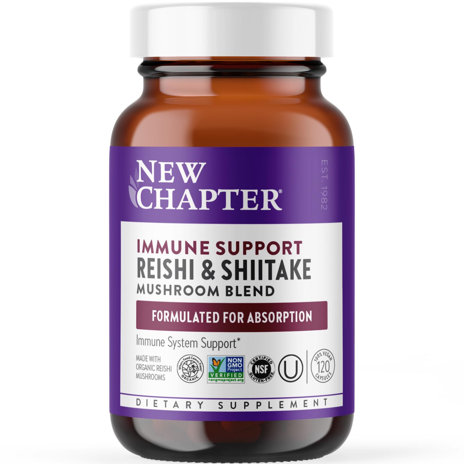 LifeShield Immune Support bottle featuring Organic Reishi Mushroom