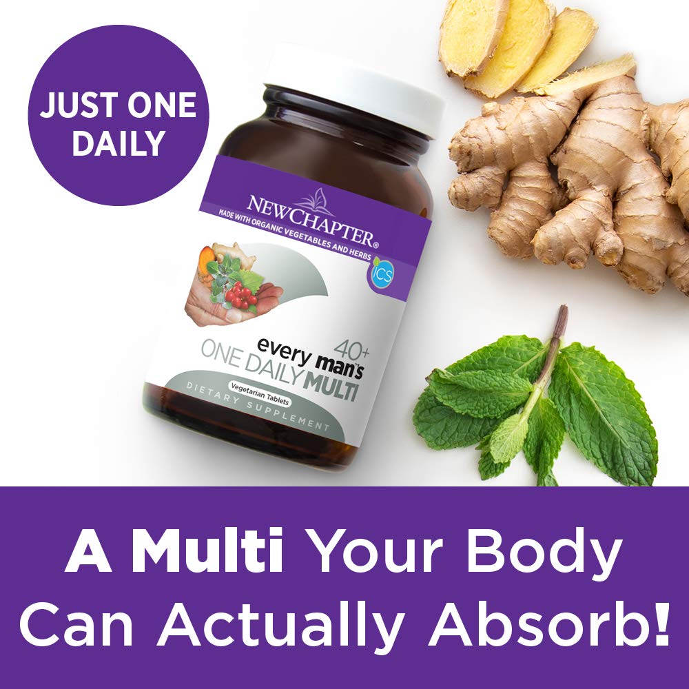 Saw palmetto and ingredients in New Chapter 40+ multivitamin