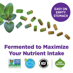Saw Palmetto and organic ingredients highlighted