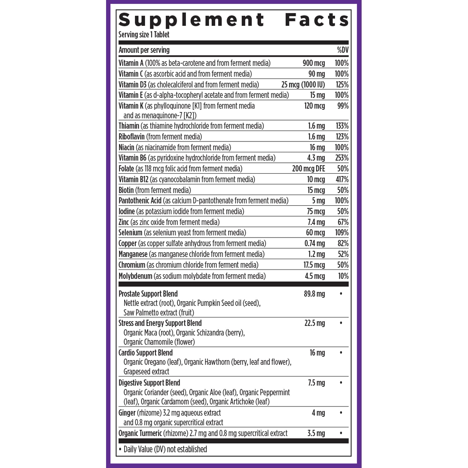 One daily bottle with easy-to-swallow capsules