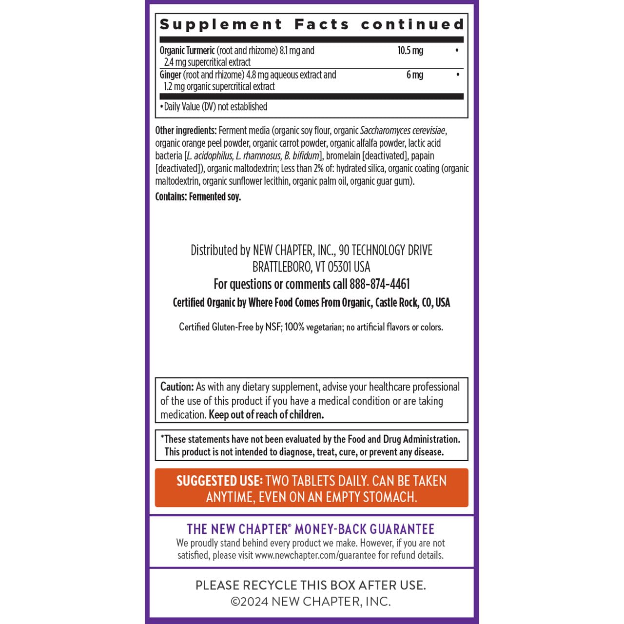 Certified Organic and Non-GMO Verified label on packaging