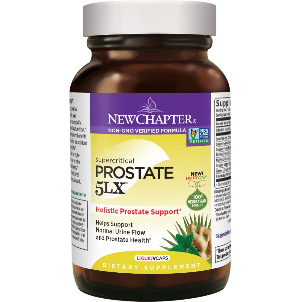 New Chapter Prostate 5LX – 180-count vegetarian capsules with Saw Palmetto and Selenium