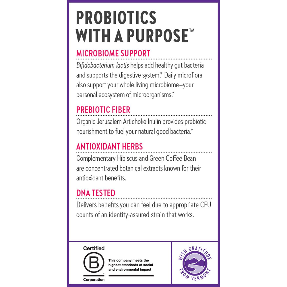 New Chapter guarantee and Vermont origin badge