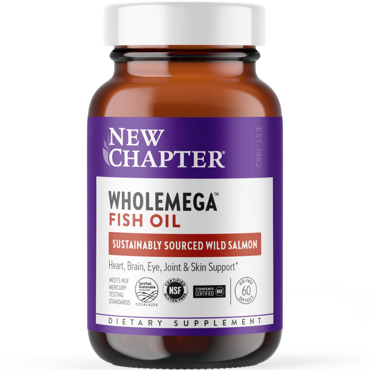 New Chapter Wholemega 2000mg serving image (two softgels)
