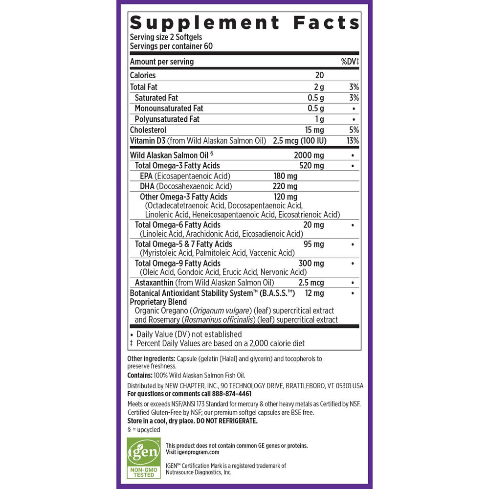 Illustration of omega-3, DHA and EPA from Wholemega
