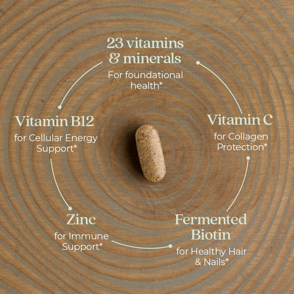 One daily multivitamin designed for easy digestion and gentle on an empty stomach