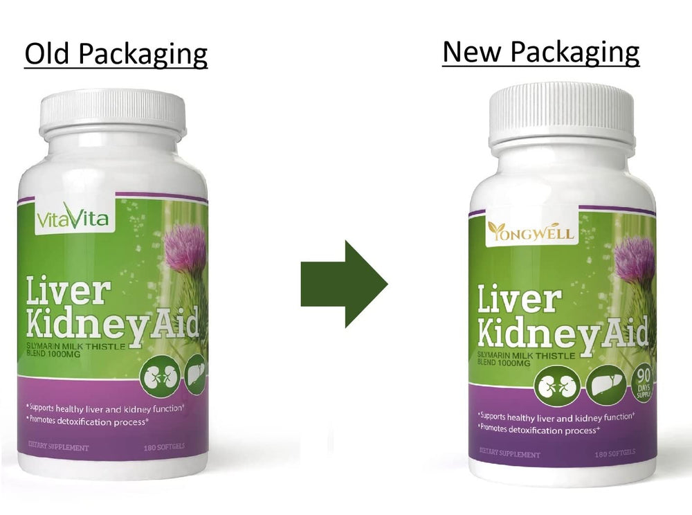 New Green Nutrition Liver Kidney Aid ingredients with Milk Thistle and Dandelion for wellness