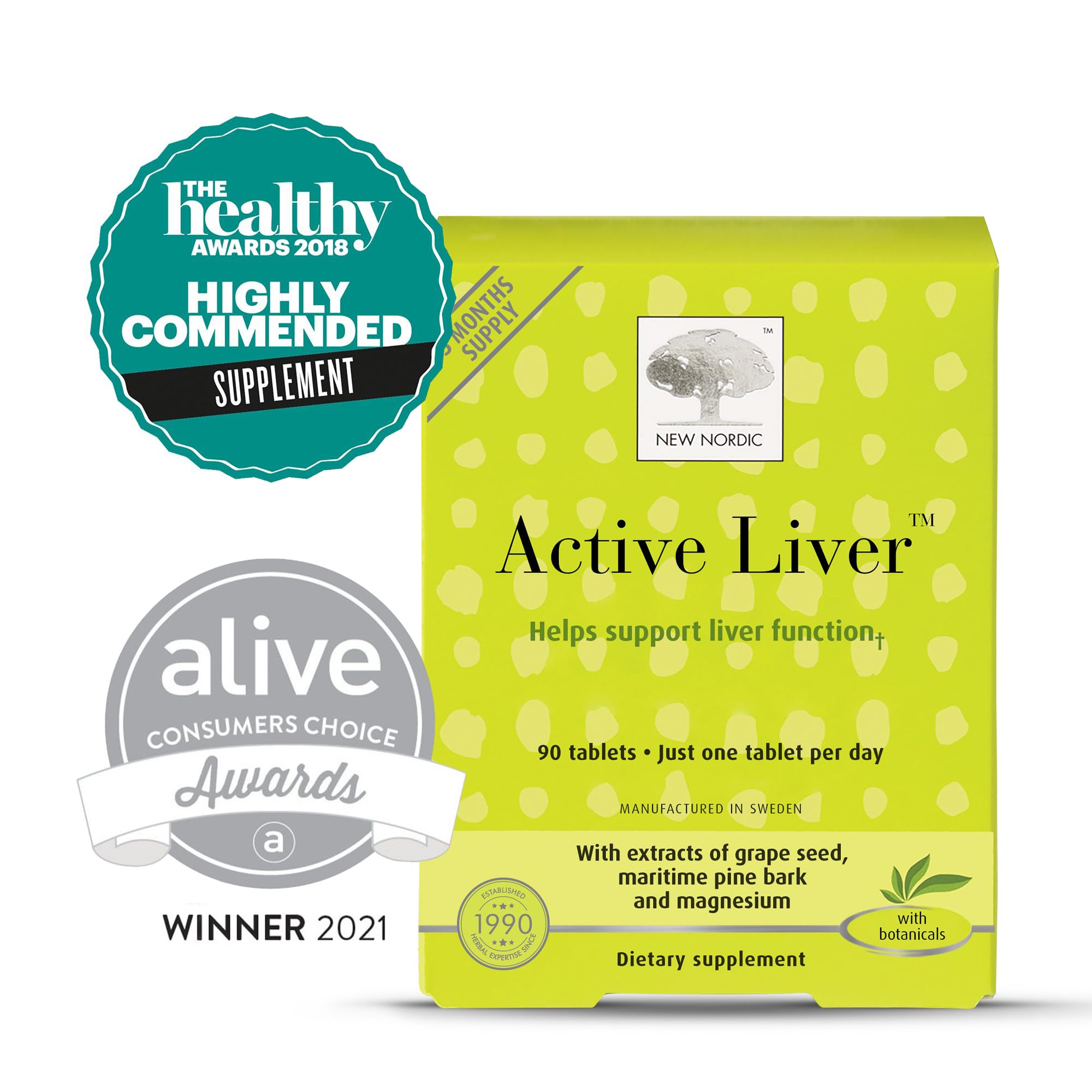 Active Liver 90-Day supplement benefits illustration