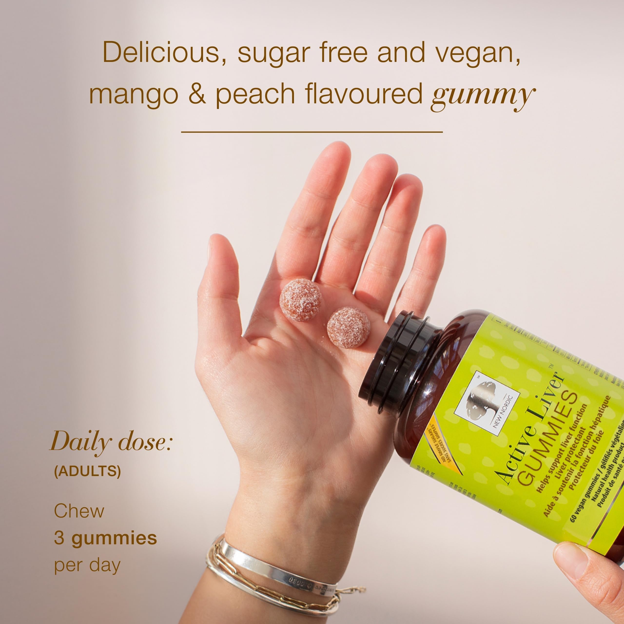Vegan and sugar-free labeling on packaging