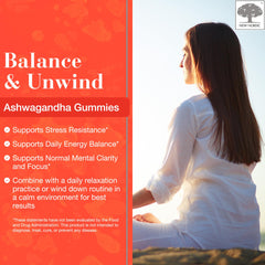 Close-up of 300 mg Ashwagandha root extract on label