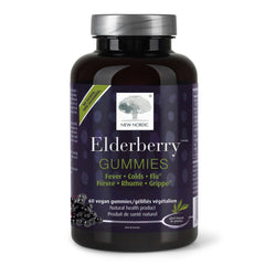 Box of NEW NORDIC Elderberry Vegan Gummies 60-count