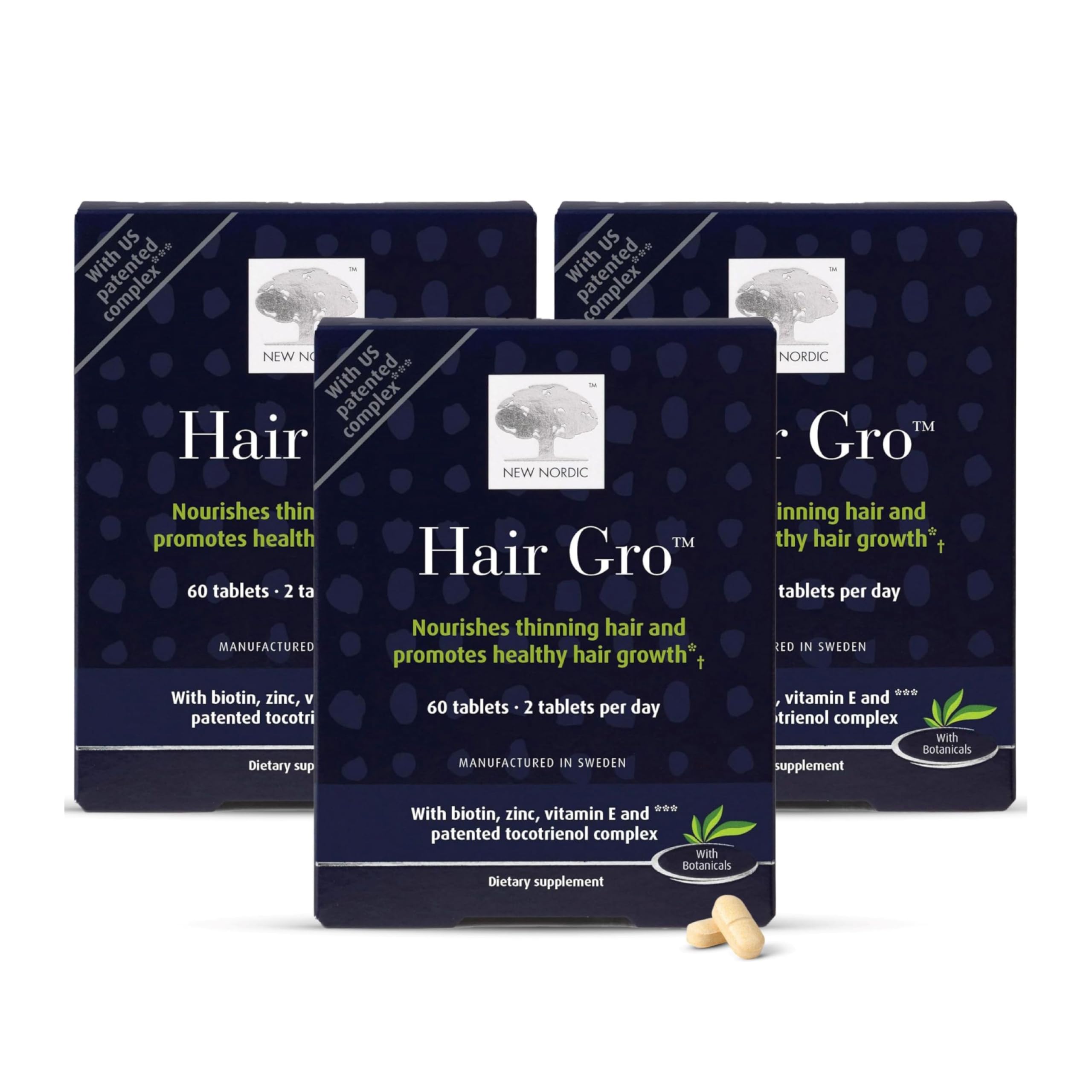 NEW NORDIC Hair GRO bottle front view