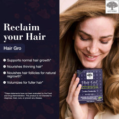 Hair growth supplement packaging display